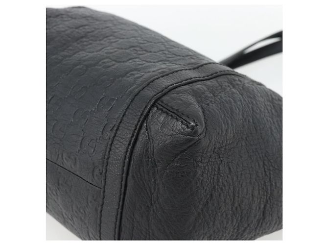 Borsa Tote GUCCI GG Canvas Guccissima in pelle nera e oro 233607 Auth 182177V Nero D'oro - vista 9