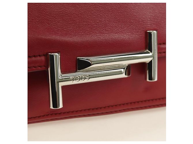 Autre Marque Borsa a tracolla TOD'S in pelle rosso argento 181649V - vista 17