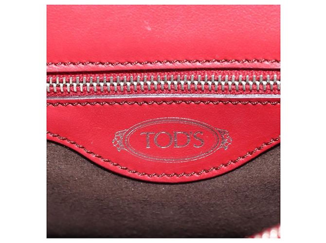 Autre Marque Borsa a tracolla TOD'S in pelle rosso argento 181649V - vista 19