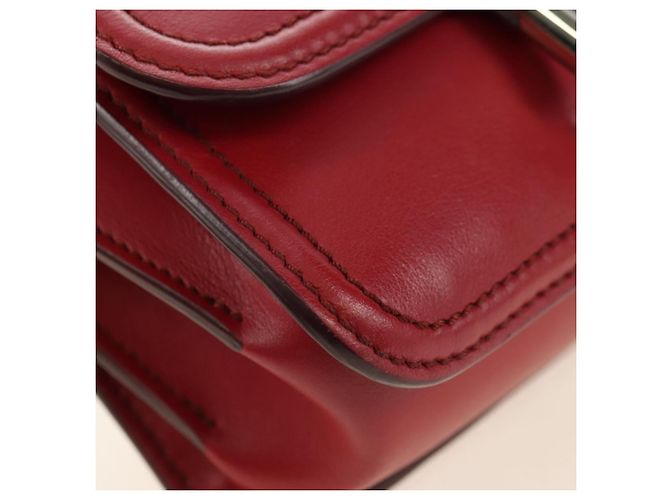 Autre Marque Borsa a tracolla TOD'S in pelle rosso argento 181649V - vista 9