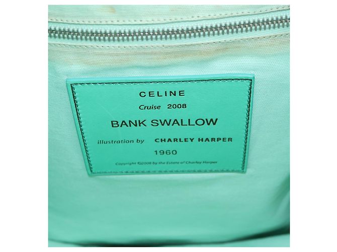 Céline CELINE Chain Shoulder Bag Leder 2way Weiß Silber Auth 181478V - Ansicht 25