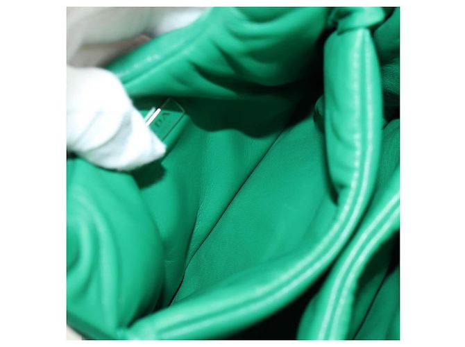 Borsa PRADA in Pelle 2way Verde Argento Auth 181442SM - vista 21