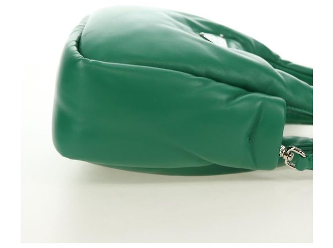 Borsa PRADA in Pelle 2way Verde Argento Auth 181442SM - vista 4