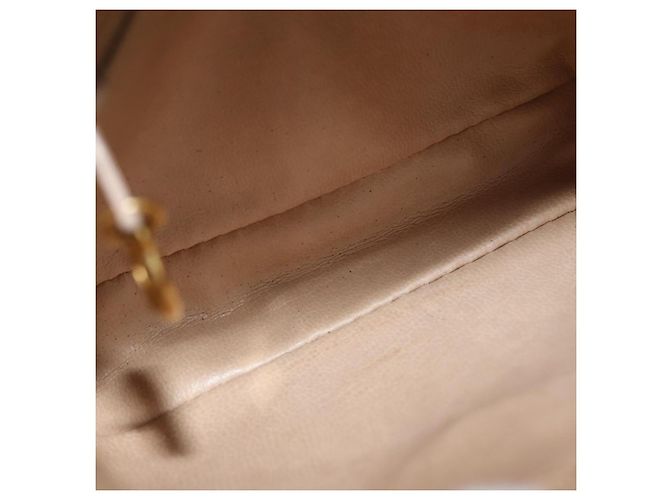 CHANEL Marsupio Matelasse in Pelle Caviar Beige Oro CC Auth BA12986V D'oro - vista 10