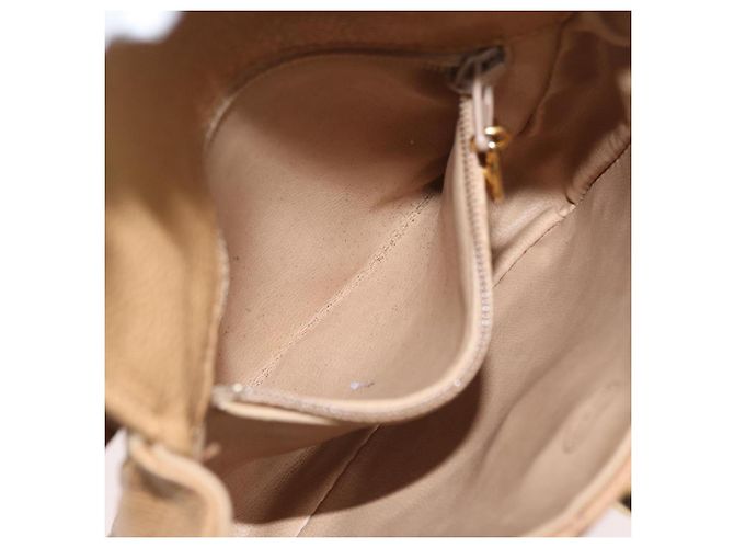CHANEL Marsupio Matelasse in Pelle Caviar Beige Oro CC Auth BA12986V D'oro - vista 26