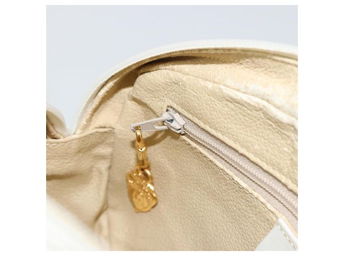 Borsa a Spalla GUCCI Flora PVC Bianco Oro 007 113 0115 Auth 182472 D'oro - vista 21