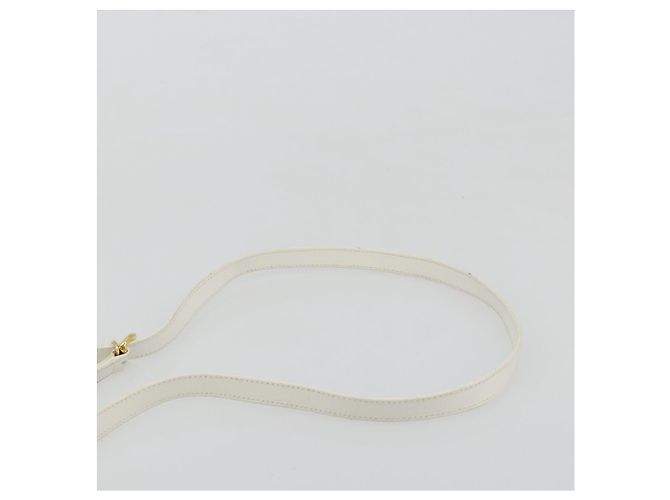 Borsa a Spalla GUCCI Flora PVC Bianco Oro 007 113 0115 Auth 182472 D'oro - vista 8