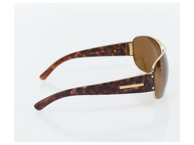 Gafas de sol PRADA estampado de carey plástico marrón oro Auth BA13220 Castaño Dorado - vista 3