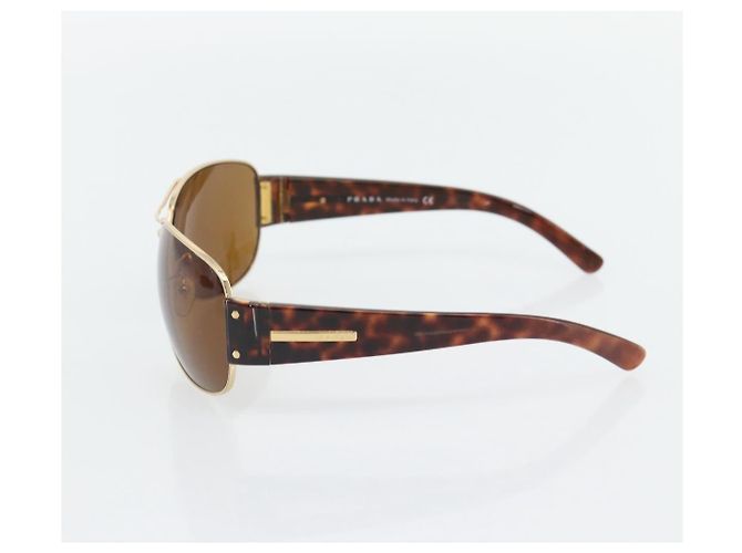 Gafas de sol PRADA estampado de carey plástico marrón oro Auth BA13220 Castaño Dorado - vista 5
