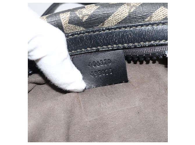 Zaino GUCCI GG Supreme Caleido PVC Beige Silver 406370 Auth ka4479 Argento - vista 12