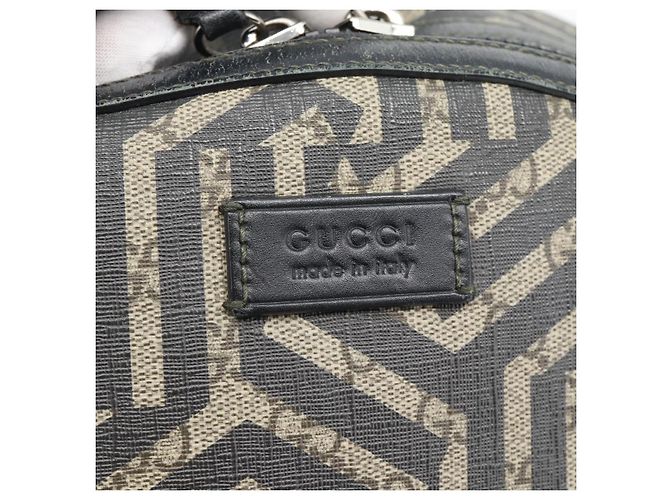 Zaino GUCCI GG Supreme Caleido PVC Beige Silver 406370 Auth ka4479 Argento - vista 19
