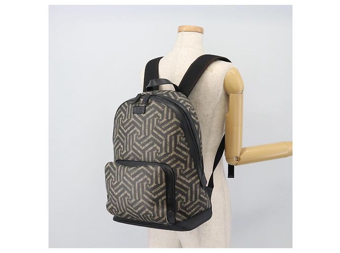 Zaino GUCCI GG Supreme Caleido PVC Beige Silver 406370 Auth ka4479 Argento - vista 26