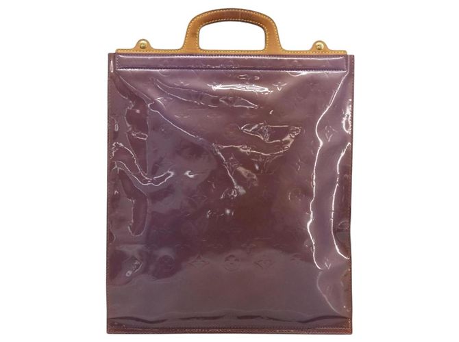 LOUIS VUITTON Borsa Tote Monogram Vernis Stanton Purple Viole M91079 Auth 171249 Porpora - vista 13