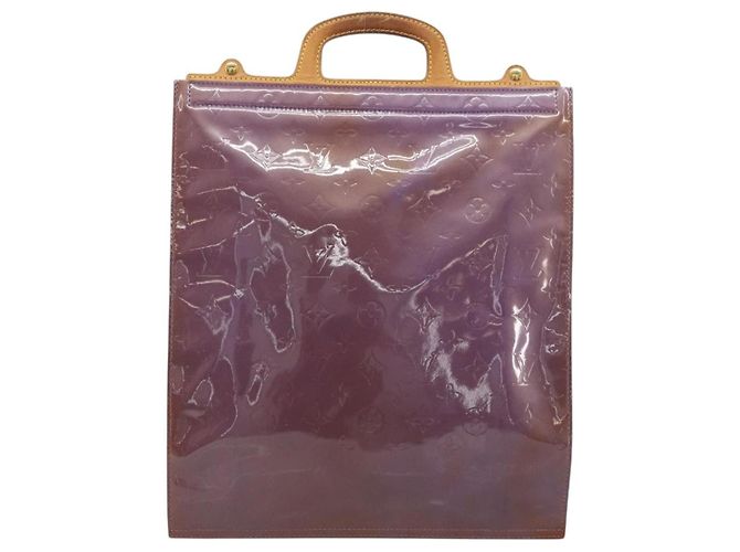 LOUIS VUITTON Borsa Tote Monogram Vernis Stanton Purple Viole M91079 Auth 171249 Porpora - vista 2