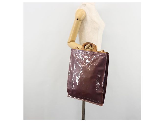 LOUIS VUITTON Borsa Tote Monogram Vernis Stanton Purple Viole M91079 Auth 171249 Porpora - vista 20
