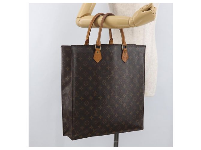 LOUIS VUITTON Monogram Sac Plat Hand Bag M51140 LV Auth BA13167 Monograma - vista 21
