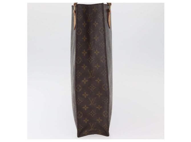 LOUIS VUITTON Monogram Sac Plat Hand Bag M51140 LV Auth BA13167 Monograma - vista 4