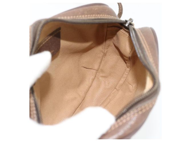 Borsa GUCCI GG Supreme Web Sherry Line in PVC Beige Oro 156 02 066 Auth 182402 D'oro - vista 18