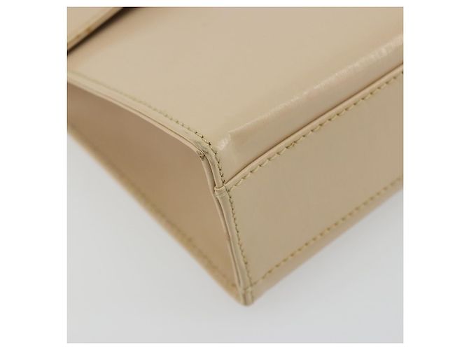 Borsa a tracolla Salvatore Ferragamo in pelle argento e beige Auth ka4481 - vista 14