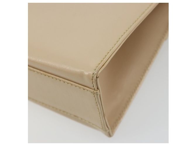Borsa a tracolla Salvatore Ferragamo in pelle argento e beige Auth ka4481 - vista 15
