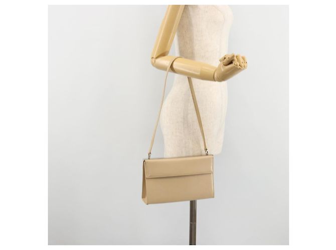 Borsa a tracolla Salvatore Ferragamo in pelle argento e beige Auth ka4481 - vista 22