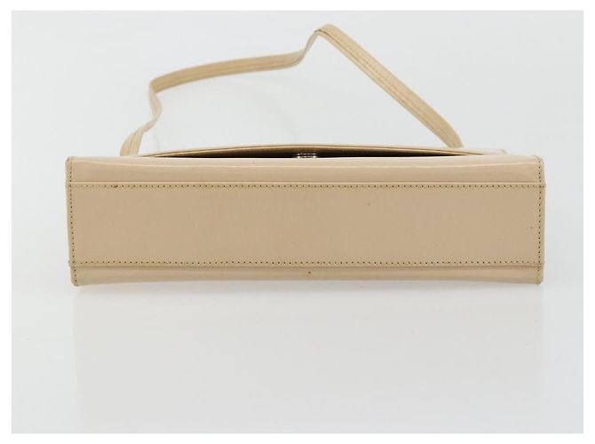 Borsa a tracolla Salvatore Ferragamo in pelle argento e beige Auth ka4481 - vista 5