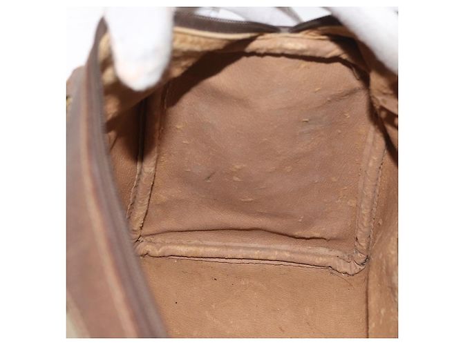 Sac à main GUCCI GG Supreme Web Sherry Line PVC Beige Or 40 02 007 Auth 180185 Doré - vue 20
