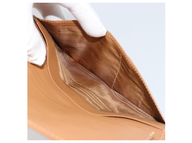 Céline Portafoglio CELINE Macadam Canvas PVC Pelle Marrone Auth am11691A - vista 10