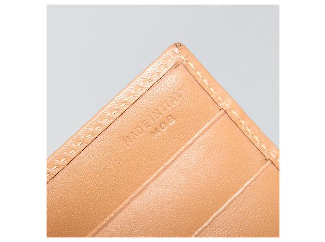 Céline Portafoglio CELINE Macadam Canvas PVC Pelle Marrone Auth am11691A - vista 12