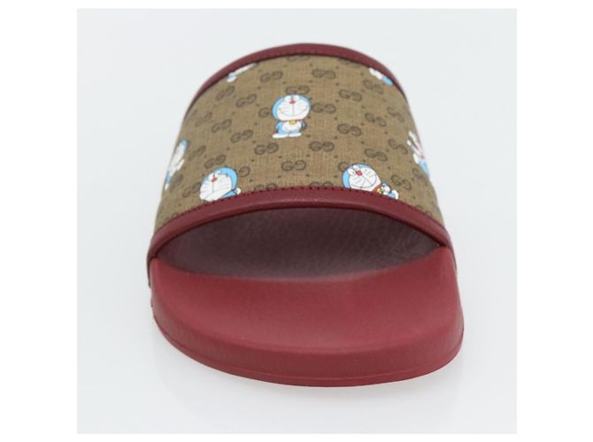 Sandalias GUCCI Micro GG Supreme Fujiko Pro Doraemon en PVC 655026 Auth 182793SM Beige - vista 15