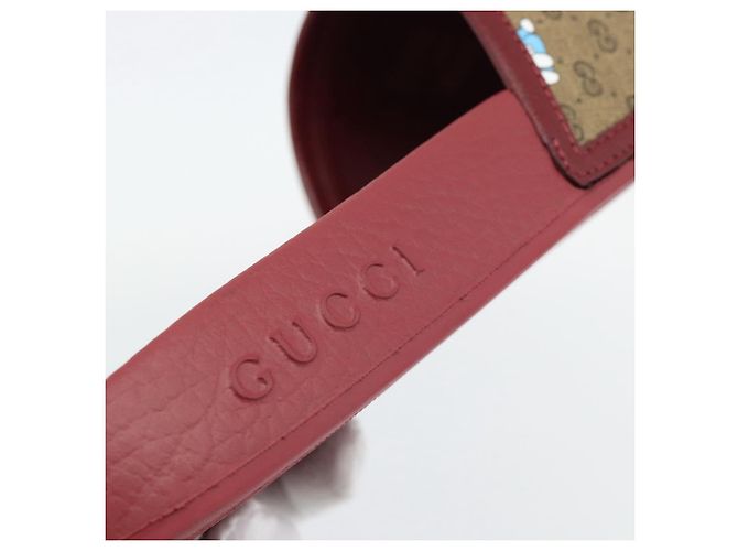 Sandalias GUCCI Micro GG Supreme Fujiko Pro Doraemon en PVC 655026 Auth 182793SM Beige - vista 17