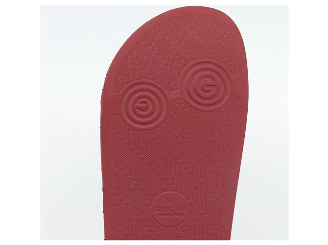 Sandalias GUCCI Micro GG Supreme Fujiko Pro Doraemon en PVC 655026 Auth 182793SM Beige - vista 18