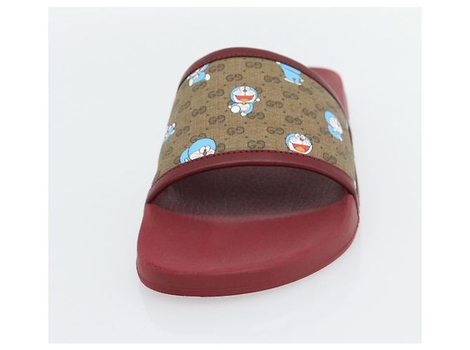 Sandalias GUCCI Micro GG Supreme Fujiko Pro Doraemon en PVC 655026 Auth 182793SM Beige - vista 6