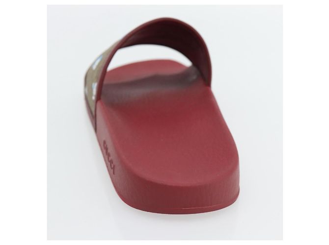 Sandalias GUCCI Micro GG Supreme Fujiko Pro Doraemon en PVC 655026 Auth 182793SM Beige - vista 7