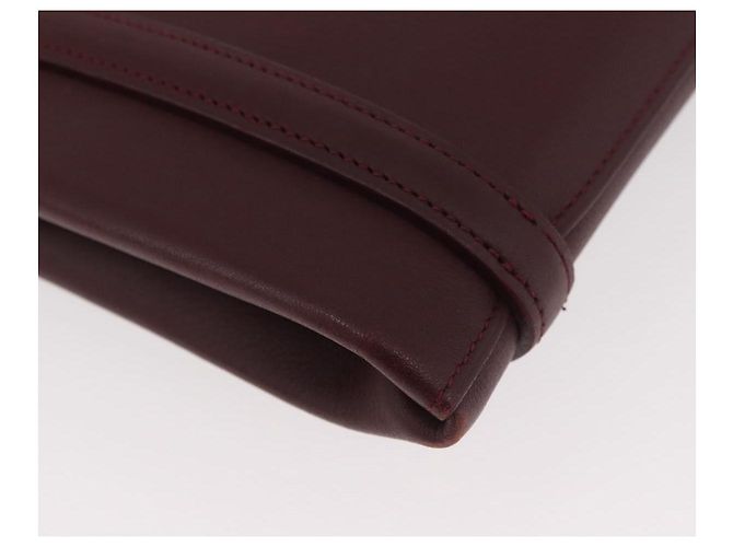 Borsa a mano CARTIER in pelle Bordeaux Argento Auth BA12993A Bordò - vista 16