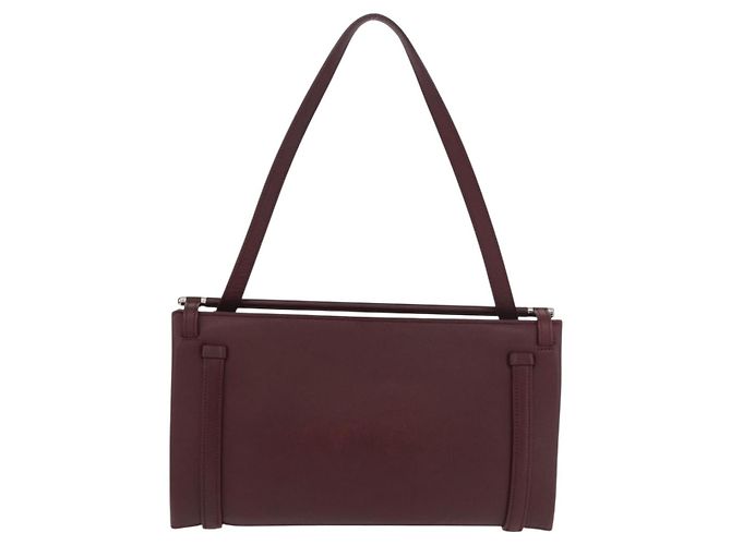 Borsa a mano CARTIER in pelle Bordeaux Argento Auth BA12993A Bordò - vista 2