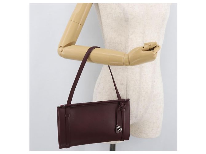 Borsa a mano CARTIER in pelle Bordeaux Argento Auth BA12993A Bordò - vista 23