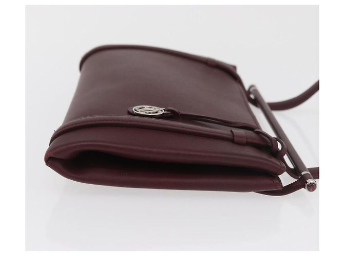 Borsa a mano CARTIER in pelle Bordeaux Argento Auth BA12993A Bordò - vista 4
