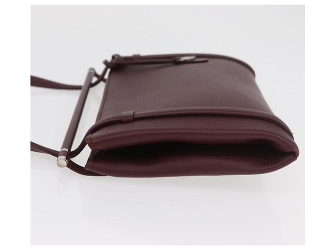 Borsa a mano CARTIER in pelle Bordeaux Argento Auth BA12993A Bordò - vista 5