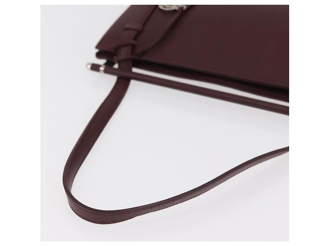 Borsa a mano CARTIER in pelle Bordeaux Argento Auth BA12993A Bordò - vista 8