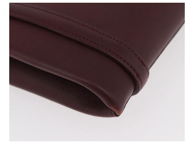 Borsa a mano CARTIER in pelle Bordeaux Argento Auth BA12993A Bordò - vista 9