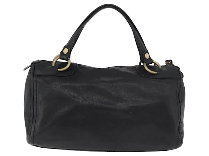 Céline Borsa CELINE in pelle nera e oro Auth bs35405 Nero D'oro - vista 2