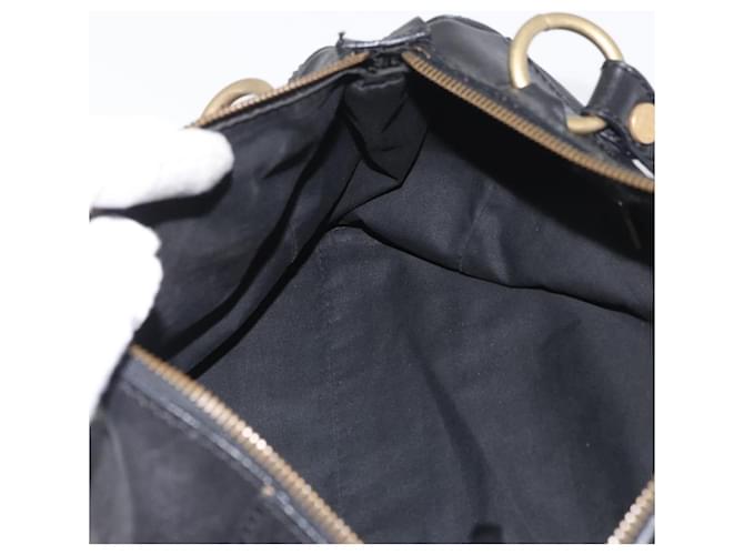 Céline Borsa CELINE in pelle nera e oro Auth bs35405 Nero D'oro - vista 20