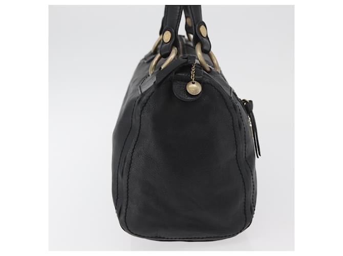 Céline Borsa CELINE in pelle nera e oro Auth bs35405 Nero D'oro - vista 4