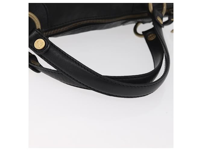 Céline Borsa CELINE in pelle nera e oro Auth bs35405 Nero D'oro - vista 7