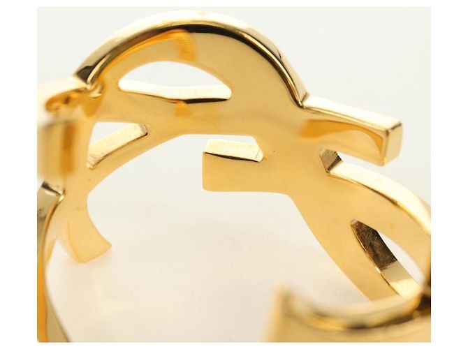 Bracciale SAINT LAURENT Cassandra metallo Gold Auth yk20367M D'oro - vista 11