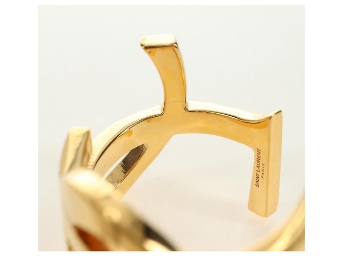 Bracciale SAINT LAURENT Cassandra metallo Gold Auth yk20367M D'oro - vista 12