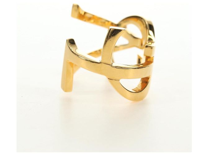 Bracciale SAINT LAURENT Cassandra metallo Gold Auth yk20367M D'oro - vista 5