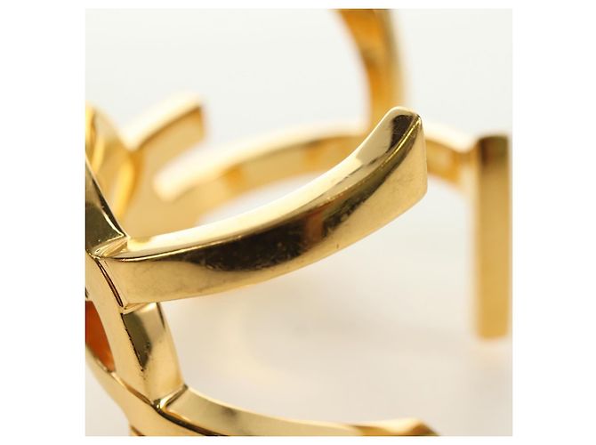 Bracciale SAINT LAURENT Cassandra metallo Gold Auth yk20367M D'oro - vista 6