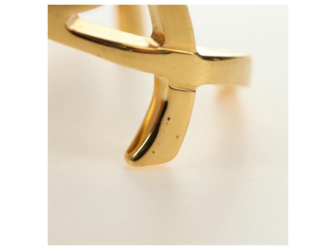 Bracciale SAINT LAURENT Cassandra metallo Gold Auth yk20367M D'oro - vista 7